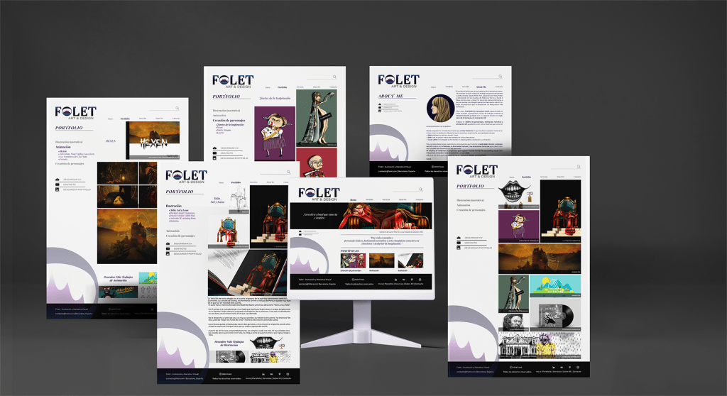Aplicación digital responsive de la identidad FOLET
